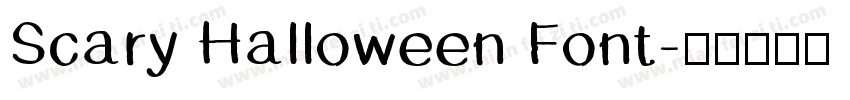 Scary Halloween Font字体转换